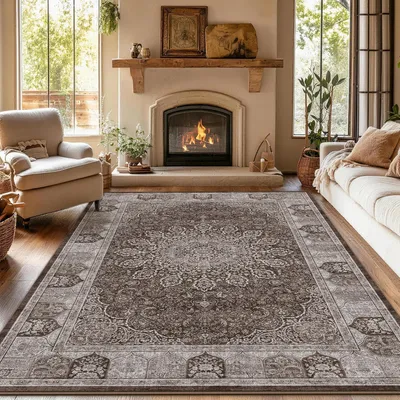 Obrázok produktu pre Vintage koberec, umývateľný, protišmykový, 160 x 230 cm, vhodný do obývačky