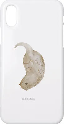 Produktbild von Mr. & Mrs. Panda Iphone 10 Handyhülle Otter Kopfüber - Weiß - Geschenk, Cover, X, Seeotter See, Niedlich, Süß, Hülle, Handy