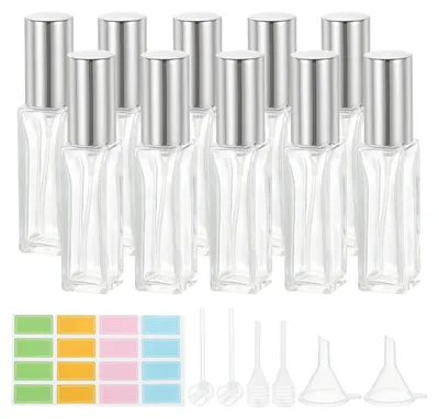 Image de Solidchoice - Coffret de 10 flacons de recharge pour parfum, avec entonnoirs et pipettes
