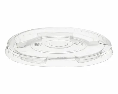 Produktbild von 300x Deckel zu Becher 300/400/500ml mit Halmstanzung Ø 96mm PLA