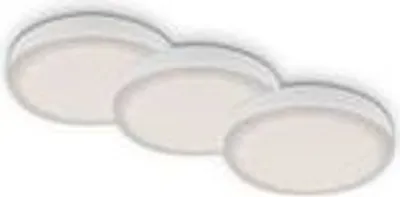 Produktbild von LED Einbauleuchten 3er Set 3W IP44 4000K weiß Metall-Kunststoff Ø7,5cm Briloner