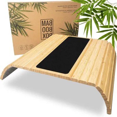Productafbeelding van Bank dienblad - Armleuning tafel - Ontspannen op bank - Flexibel en stabiel - 42 x 34 cm - Zwart