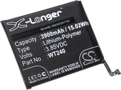 Produktbild von vhbw Akku Ersatz für Nokia WT240 für Handy Smartphone Telefon (3900 mAh, 3,85 V, Li-Polymer)