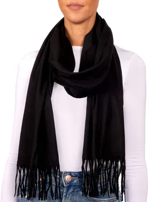 Produktbild von Brubaker "Cashmirillo Schal - ca. 30 x 180 cm Lang Leicht Warm und Kuschelig - Herbst und Winter Kuschelschal - Stola Tuch mit Fransen für Damen und Herren - Uni-Farben