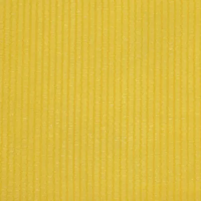 A close-up, textured view of a yellow fabric.