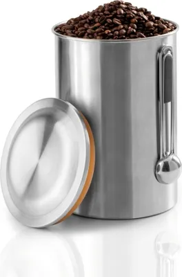 Produktbild von Xavax Kaffeedose Edelstahl 1kg Dosierlöffel für Kaffeebohnen Luftdicht Behälter