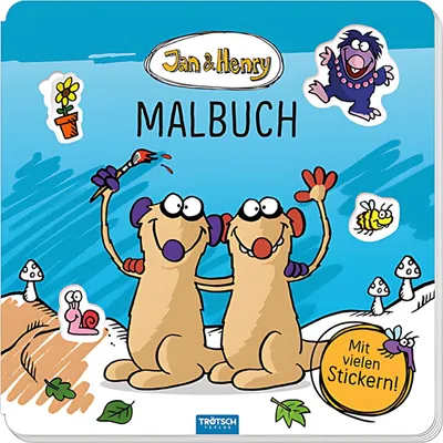 Obrázek produktu pro Trötsch Jan und Henry Malbuch mit Stickern