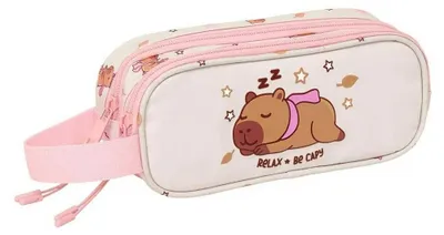 Produktbild von Safta Capibara Double Mäppchen Weiß Mann Weiß One Size