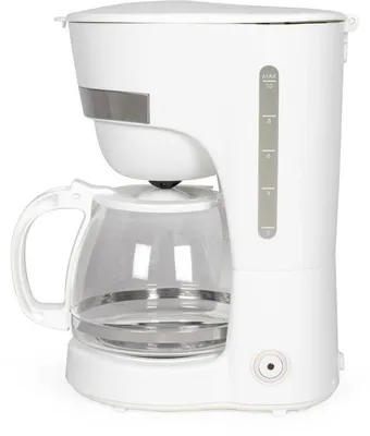 Produktbild von Kaffeemaschine LIVOO DOD200W, 1,25 L, 10-12 Tassen, 750 W, Abnehmbarer Filter, Warmhalteplatte, Weiß