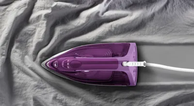 Zdjęcie produktu dla Żelazko Tefal FV2836E0, Express Steam, fioletowy, 2400W, 35g/min, strzał 165g/min, AD, zbiornik na wodę 270 ml
