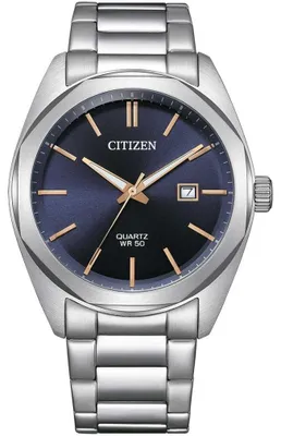 Produktbild von Citizen Herrenuhr Bi5110-54H, Quarz, Datumsanzeige, 40 mm, 5 ATM wasserdicht
