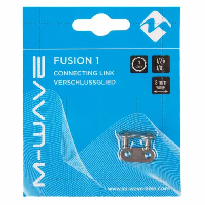 Image de Maillon de fermeture M-Wave 1 fois, 1/2 x 1/8, 8,0mm, gris, Messingschlager, 301924