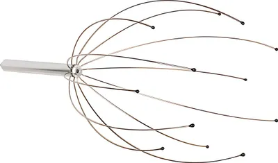 Produktbild von Kopfmassagegerät Metall Deluxe mit 12 Massage- stäben in PVC Dose