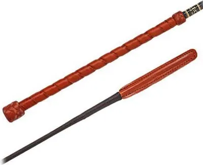 Immagine prodotto di Fleck Professional 03042 Slim Leather Dressage Crop Brown 120 cm Brown 120 cm