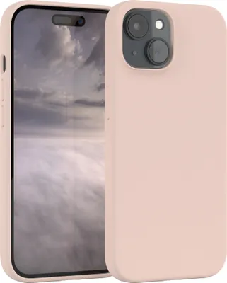Produktbild von EAZY CASE Silikonhülle für Apple iPhone 15 Silikon Backcover Schutz in Rosa