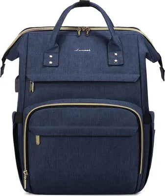 Produktbild von Wasserdichter Laptoprucksack 17 Zoll mit USB-Anschluss Blau