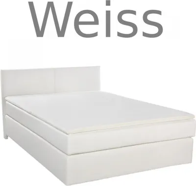 Zdjęcie produktu dla Białe prześcieradło z gumką Jersey Topper 180x200 – 200x200 cm, 100% bawełna