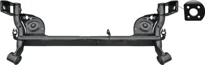 Produktbild von DIEDERICHS Achsträger 4455419 Hinten für DACIA SANDERO