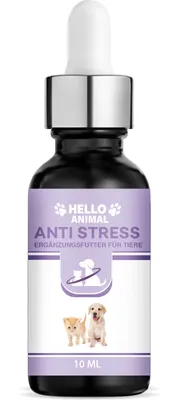 Produktbild von Hello Animal® Anti Stress - für Hunde und Katzen - Stress Hund - gegen Angst und innere Unruhe - Beruhigungsmittel für Hunde - Angststörung - Stress