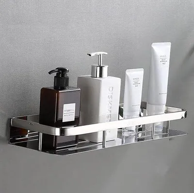 Image de Plaque de douche moderne en acier inoxydable, autocollante, 40 cm