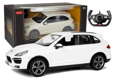 Produktbild von LeanToys R/C Auto Porsche Cayenne Rastar 1:14 Weiß