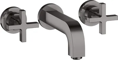 Produktbild von hansgrohe  AXOR Citterio 3-Loch Waschtischarmatur Unterputz, Auslauf 162mm, Kreuzgriffe, Rosetten für Wandmontage, 39313330