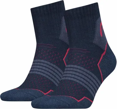 Produktbild von 2er Pack HEAD Quarter Wandersocken Unisex pink/blue 35-38