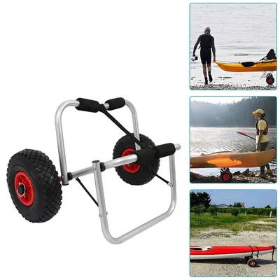 Produktbild von Jiubiaz Kajakwagen Kanuwagen Surfwagen Aluminium Kajak Kanu Bootstrailer Alu