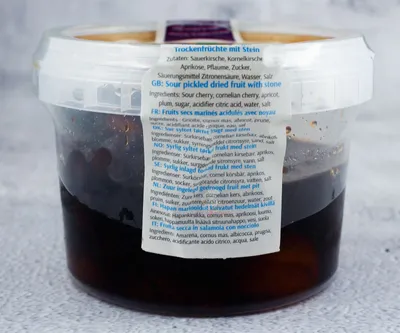 Produktbild von Khanum Khamuma- eingelegte Mix Früchte in Sauersoße(Abtropfgewicht 170g, Netto 230g)
