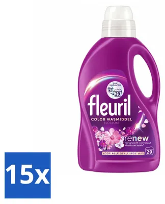Produktbild von 15 x Fleuril Color Blossom Flüssigwaschmittel - 1,305 L - Vorteilspackung - 15 Stücke