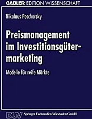 Obrázek produktu pro Preismanagement im Investitionsgütermarketing