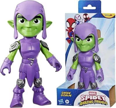 Produktbild von Marvel Spidey and His Amazing Friends große Green Goblin Action-Figur, 3 Jahr(e)