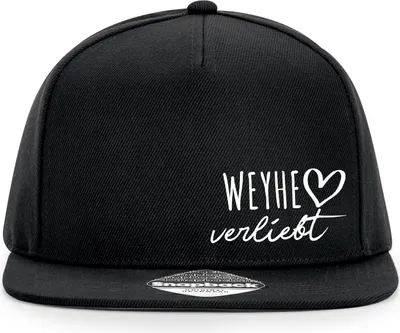 Produktbild von Huuraa Cappy Mütze Weyhe verliebt Black Polyester Snapback Kappe Geschenkidee