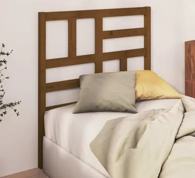 Produktbild von vidaXL Kopfteil Honigbraun 106x4x104 cm Massivholz Kiefer - Kopfteil - Kopfteile - Bettkopfteil - Holzkopfteil