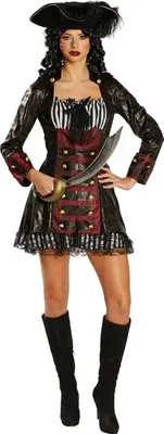 Produktbild von Piratin Seeräuber Braut Pirate Freibeuterin Karneval Damen Kostüm 36