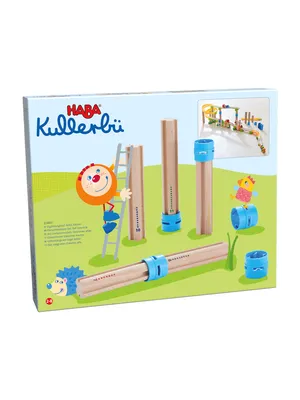 HABA Set Holz Murmeln Kullerbü und Erweiterungen Hohe Säulen