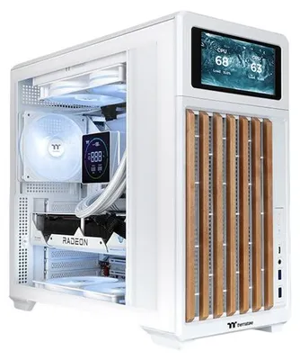 Obrázek produktu pro Thermaltake TR300 WS, Midi Tower, PC, Bílá, Dřevo, Mini-ITX, Micro ATX, ATX, 16,5 cm, 41 cm