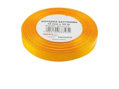 Obrázek produktu pro Wstążka satynowa żonkilowa 12 mm x 32 m