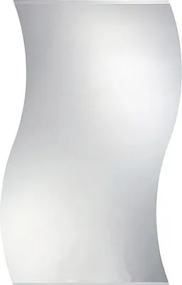 Produktbild von Wellenförmiger Spiegel Wing 110 x 60 cm mit satinierter Kante und Flachfacette