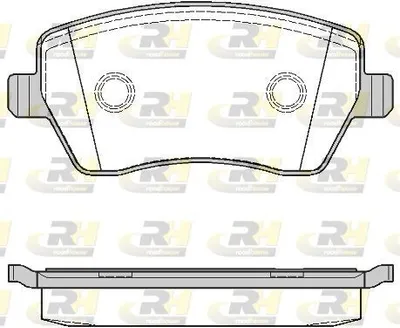 Produktbild von ROADHOUSE Bremsbeläge Satz Vorne Bremsklötze für RENAULT Clio III Schrägheck (BR0/1, CR0/1) 2987.00