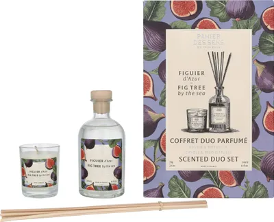 Produktbild von Panier Des Sens Scented Duo Set Fig Tree Diffuser 240ml/Fig Tree 70gr 310 ml