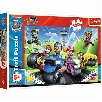 Produktbild von Puzzle mit 100 Teilen - Paw Patrol Fahrzeuge