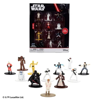 Immagine prodotto di Jada - Star Wars Figures - 4cm - Set 12 pieces