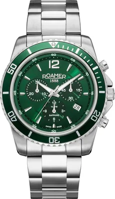 Produktbild von Roamer Herren Uhr Chronograph Quarz 862837 41 75 20 Nautic Chrono 100 Edelstahl