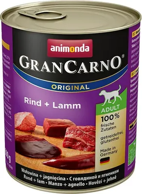Zdjęcie produktu dla Animonda GranCarno Adult Rind & Lamm 800gx6