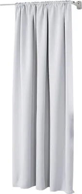 Produktbild von WOLTU Vorhang Gardinen Blickdicht mit Kräuselband für Schiene 250 g/m² Schwerer Thermovorhang, Weiß 135x225cm (1 Stück)