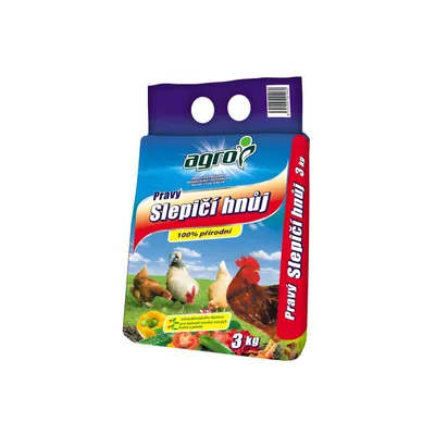 Obrázok produktu pre Agro Pravý slepičí hnůj 3 kg