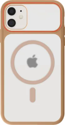 Obrázok produktu pre Avizar, Posilnené matné sklo MagSafe puzdro iPhone 11, hnedé