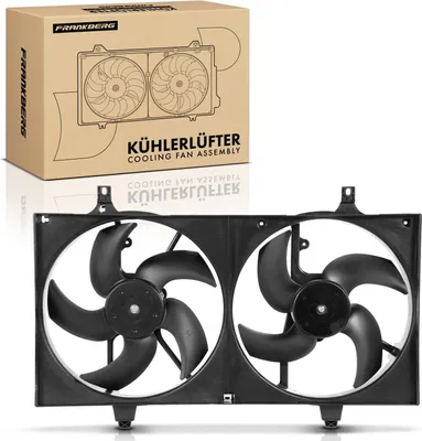 Productafbeelding van Frankberg 1x Motorradiateur Dubbele ventilator