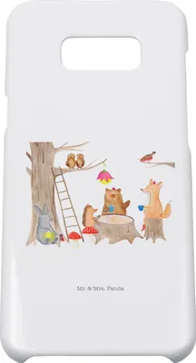 Produktbild von Mr. & Mrs. Panda Samsung Galaxy S8 plus Handyhülle  Waldtiere Picknick - Weiß - Geschenk, Fuchs, Wald, Handy Case, Maus, Lustige Sprüche, Hülle, Igel, Eichhörnchen, Cover